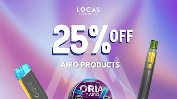 Local Cannabis Company 25% off Airo products