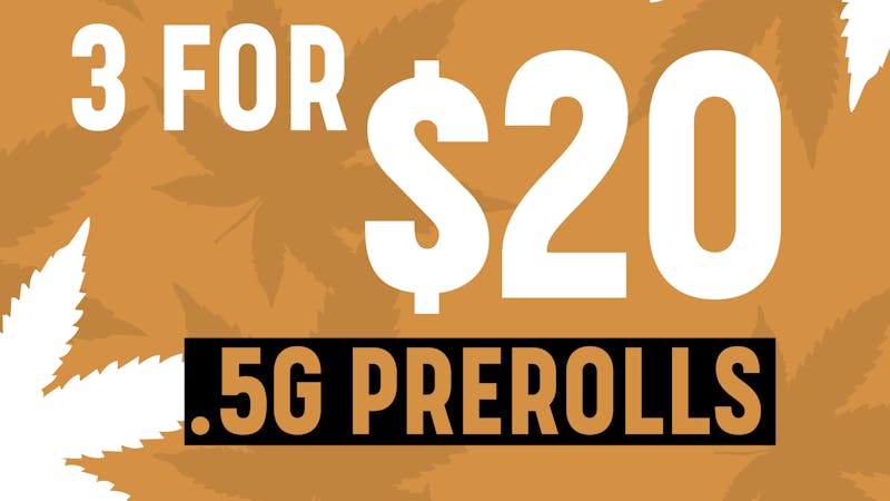 Local Cannabis Company Notorious 3 for $20 .5g pre-rolls