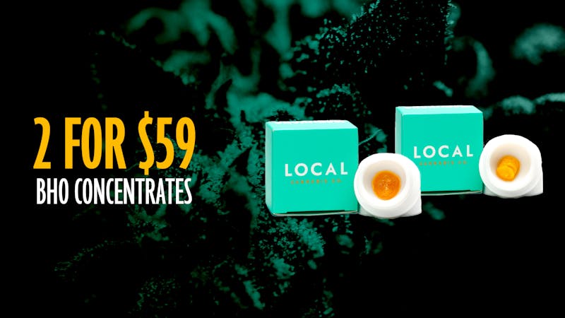 Local Cannabis Company Local 2 for $59 1g BHO concentrates