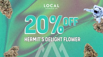 Local Cannabis Company 20% off Hermit's Delight flower