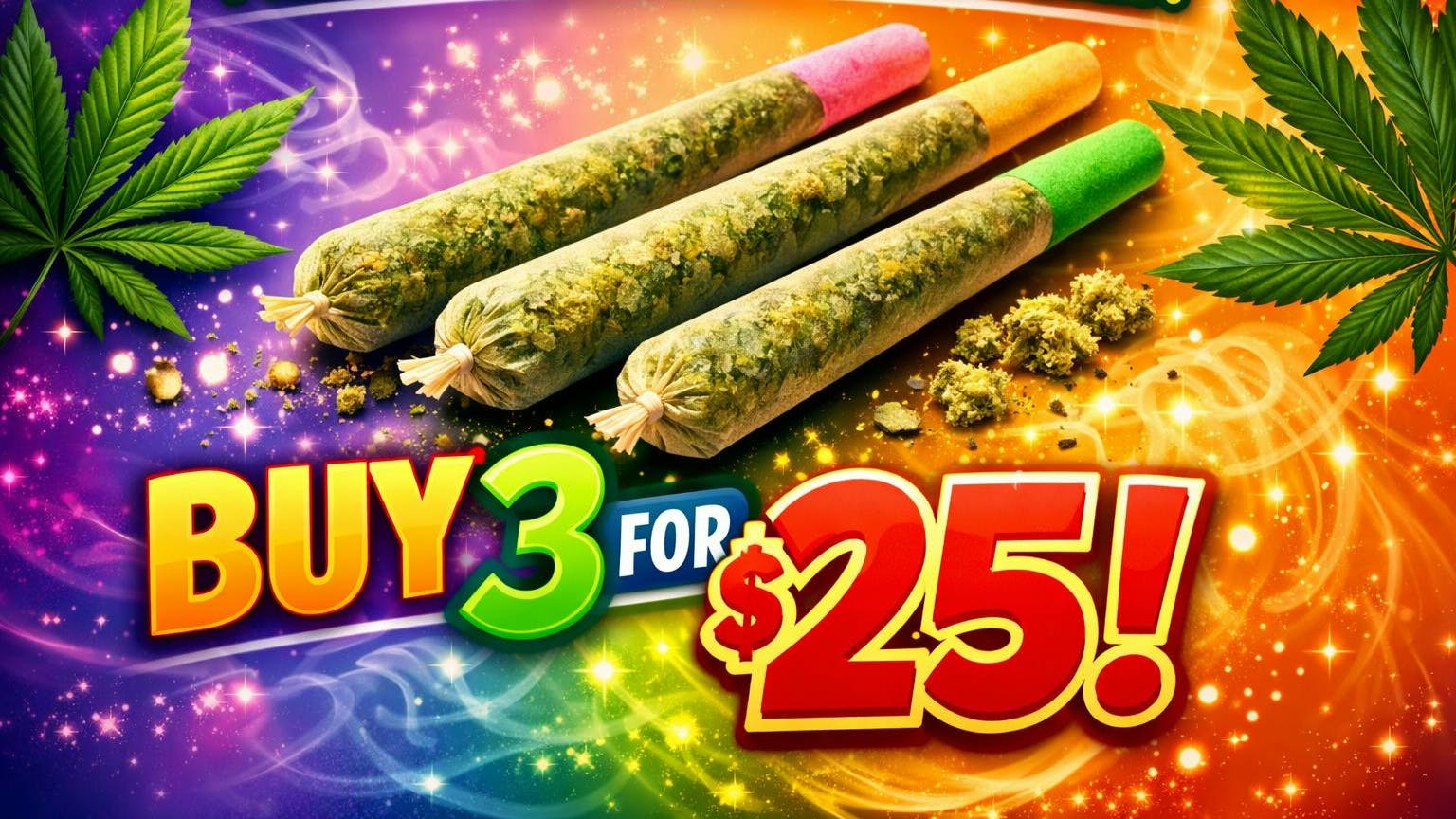 Local Cannabis Company 3 for $25 Select 1g Pre-rolls