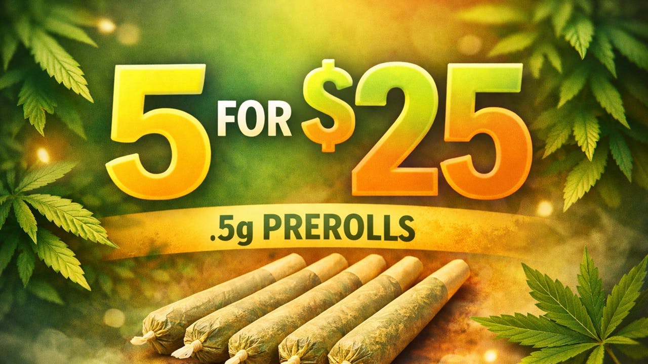 Local Cannabis Company 5 for $25 0.5g Select Pre-rolls