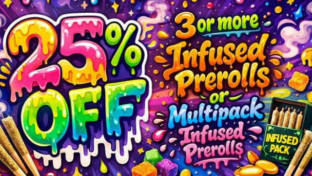 Local Cannabis Company 25% off 3 or more Infused Pre-rolls or Multi-pack