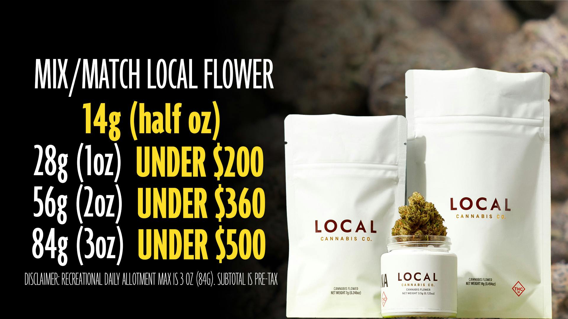Local Cannabis Company Bulk Buy and Save More!
