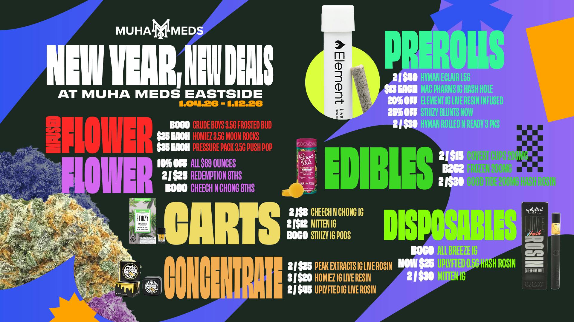 Muha Meds Detroit Muha Meds Eastside New Year Weekly Deals Sale Now!