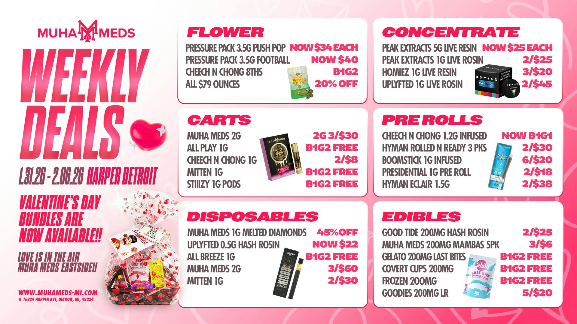 Muha Meds Detroit Muha Meds Valentine Weekly Deals Hit Detroit Now!