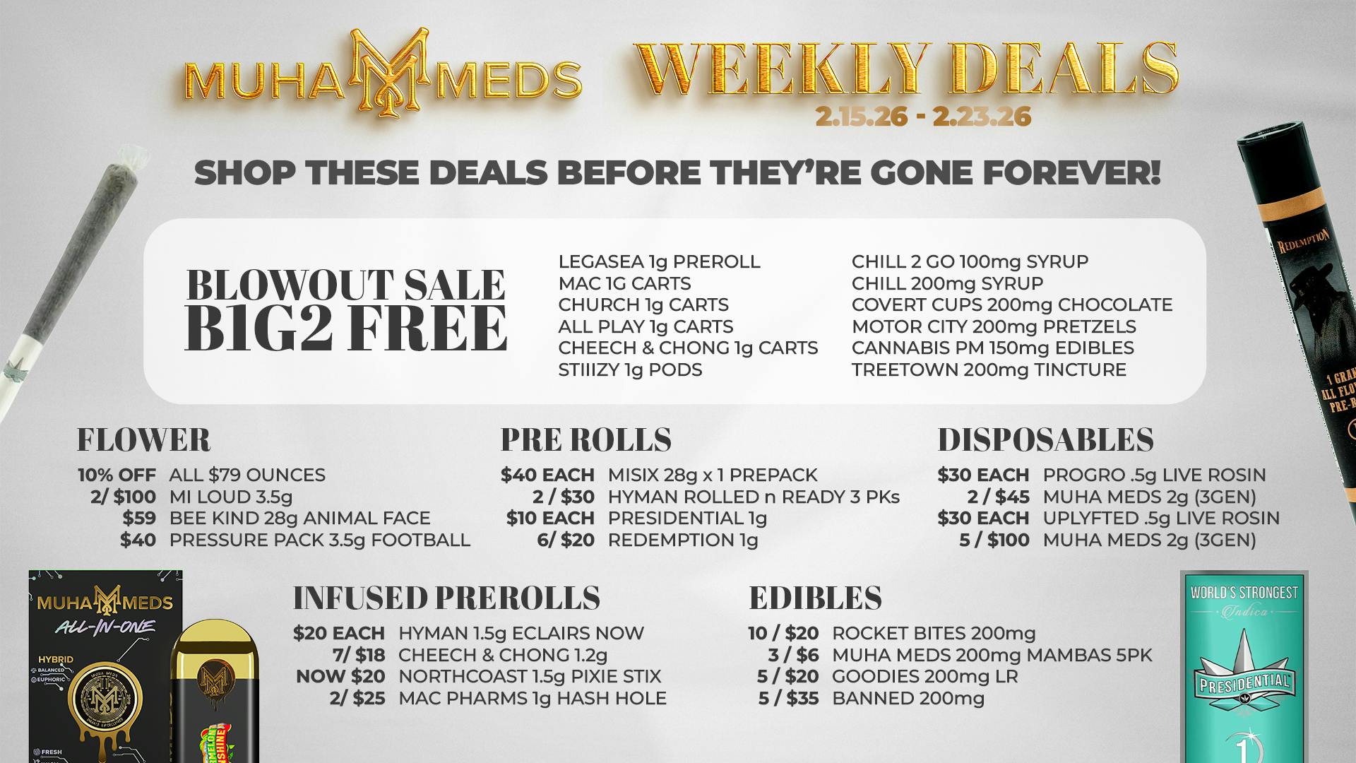 Muha Meds Detroit Muha Meds Harper Blowout Weekly Deals Event