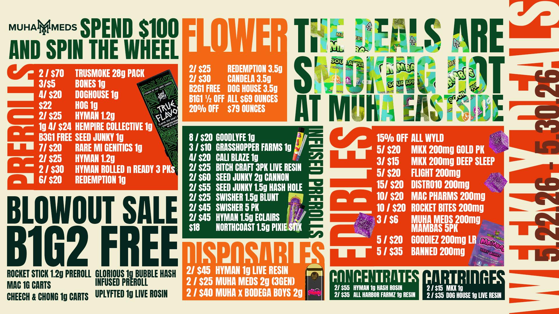 Muha Meds Detroit Muha Eastside Weekly Deals: Big2Free & Hot Picks!