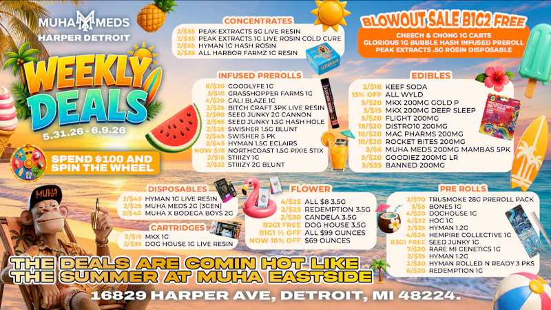 Muha Meds - Detroit Muha Eastside Summer Deals: Hot Weekly Savings!