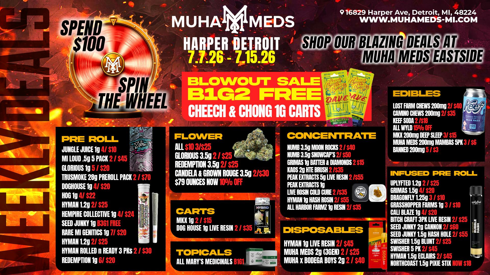 Muha Meds - Detroit Muha Eastside Weekly Deals: Blazing Savings Today!