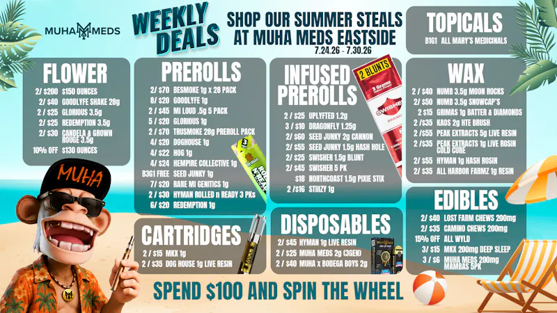 Muha Meds - Detroit Muha Meds Weekly Beach Deals, Spin & Save Now!