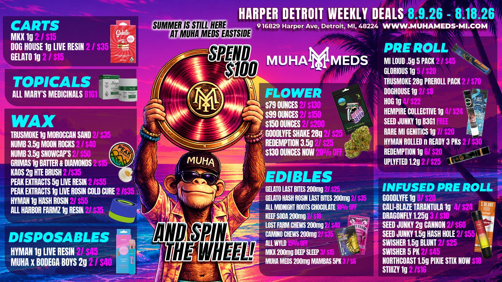 Muha Meds - Detroit Muha Eastside Weekly Deals: Summer Is Still Here!