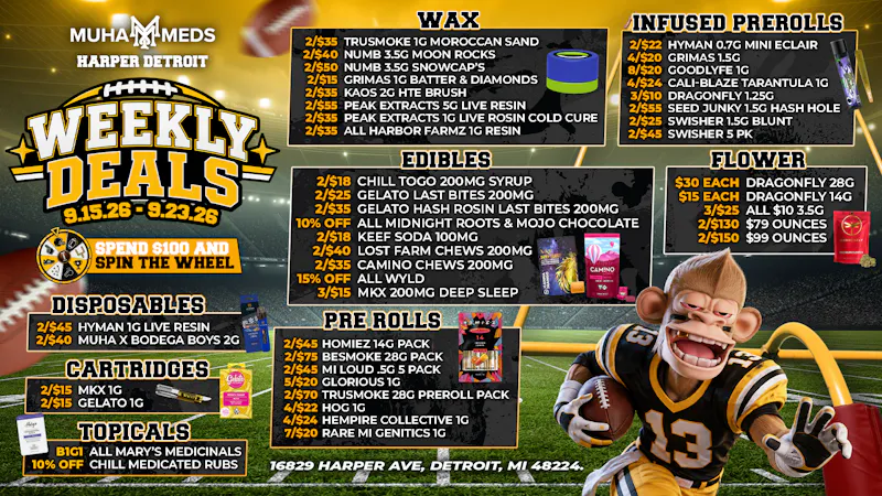 Muha Meds - Detroit Muha Eastside Football Deals: Spin and Save Weekly