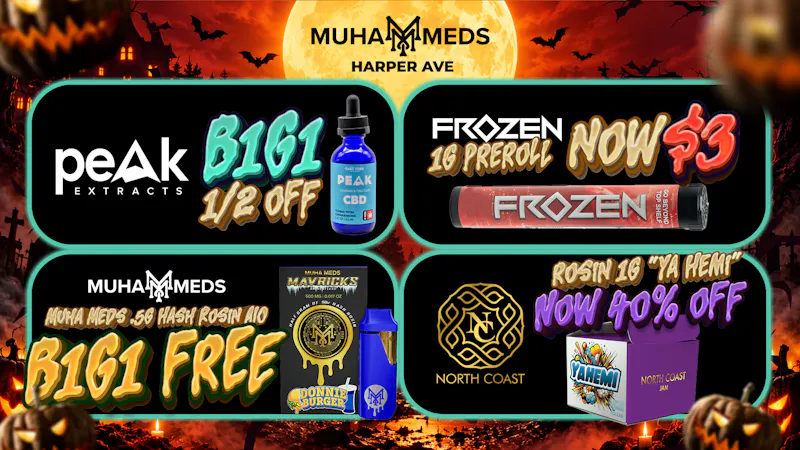 Muha Meds - Detroit Muha Harper Halloween Deals: B1G1 & Spooky Saves