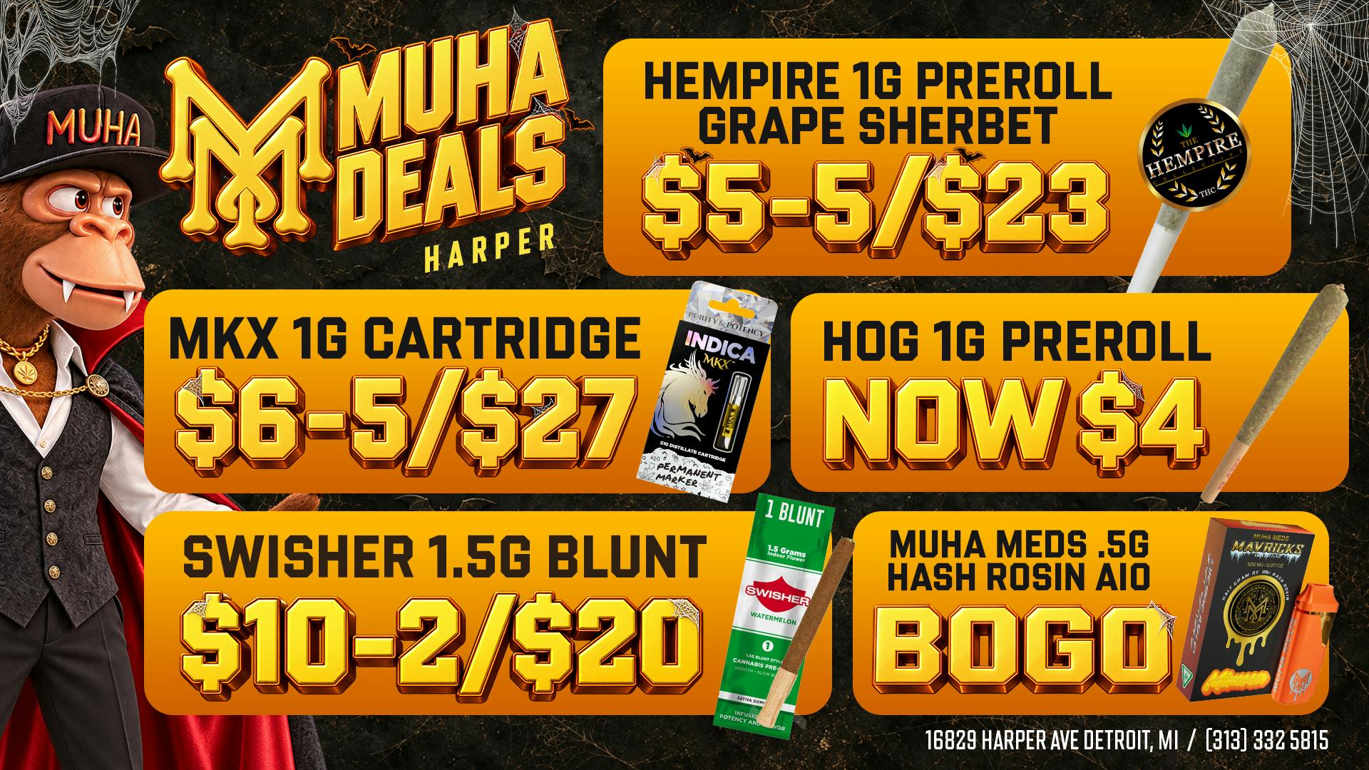Muha Meds - Detroit Muha Meds Harper Halloween Deals: BOGO & Big Wins!