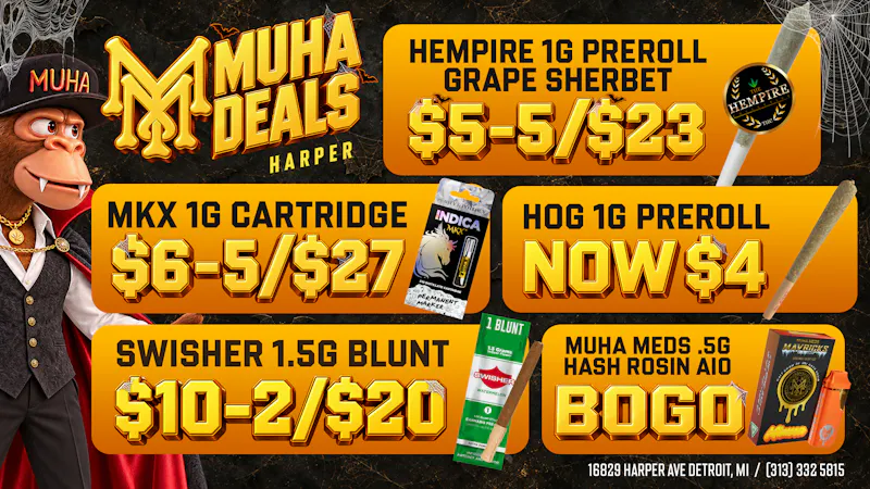 Muha Meds - Detroit Muha Meds Harper Halloween Deals: BOGO & Big Wins!