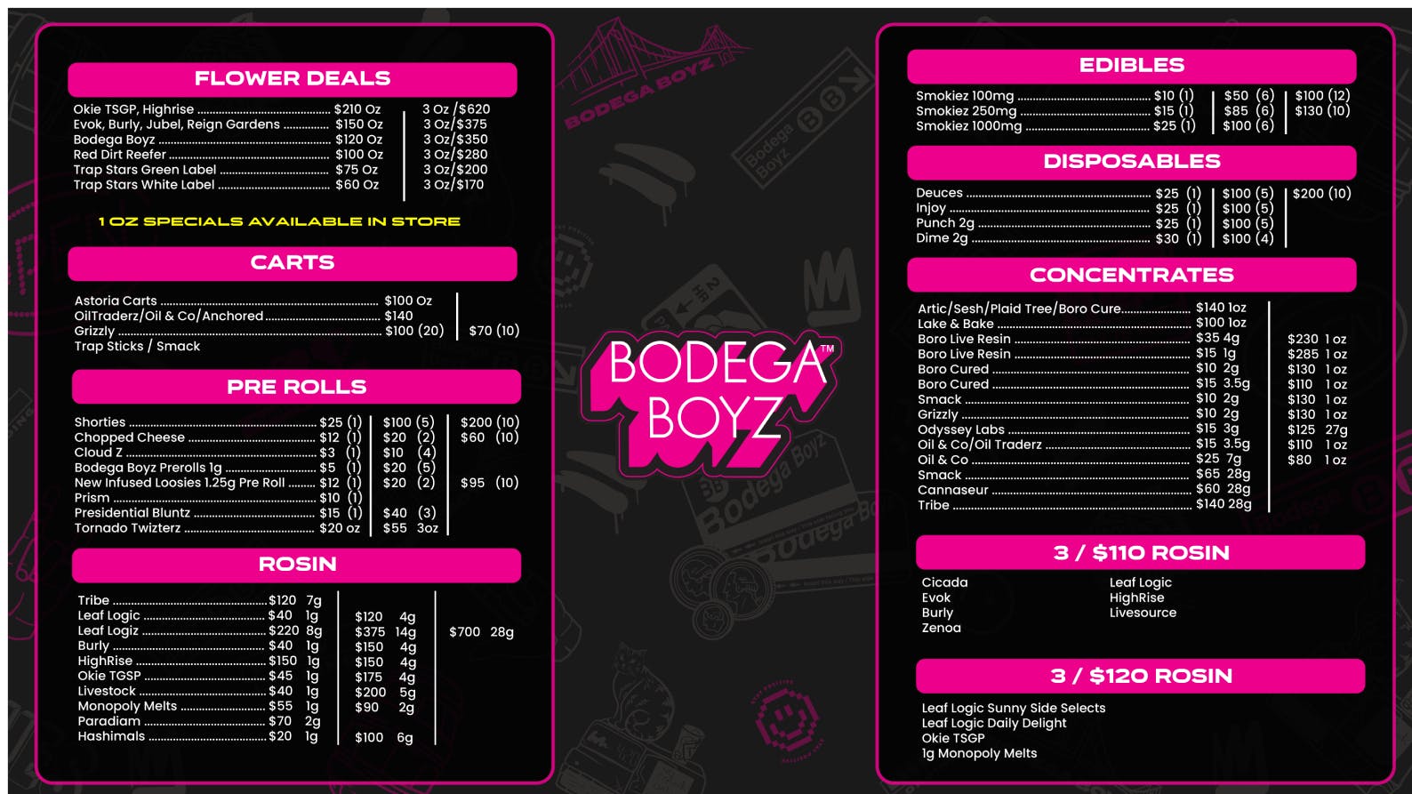Bodega Boyz - Miami Bodega Boyz Bulk Deals