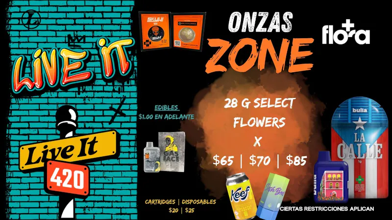 FLORA ONZAS ZONE 28 G x $65