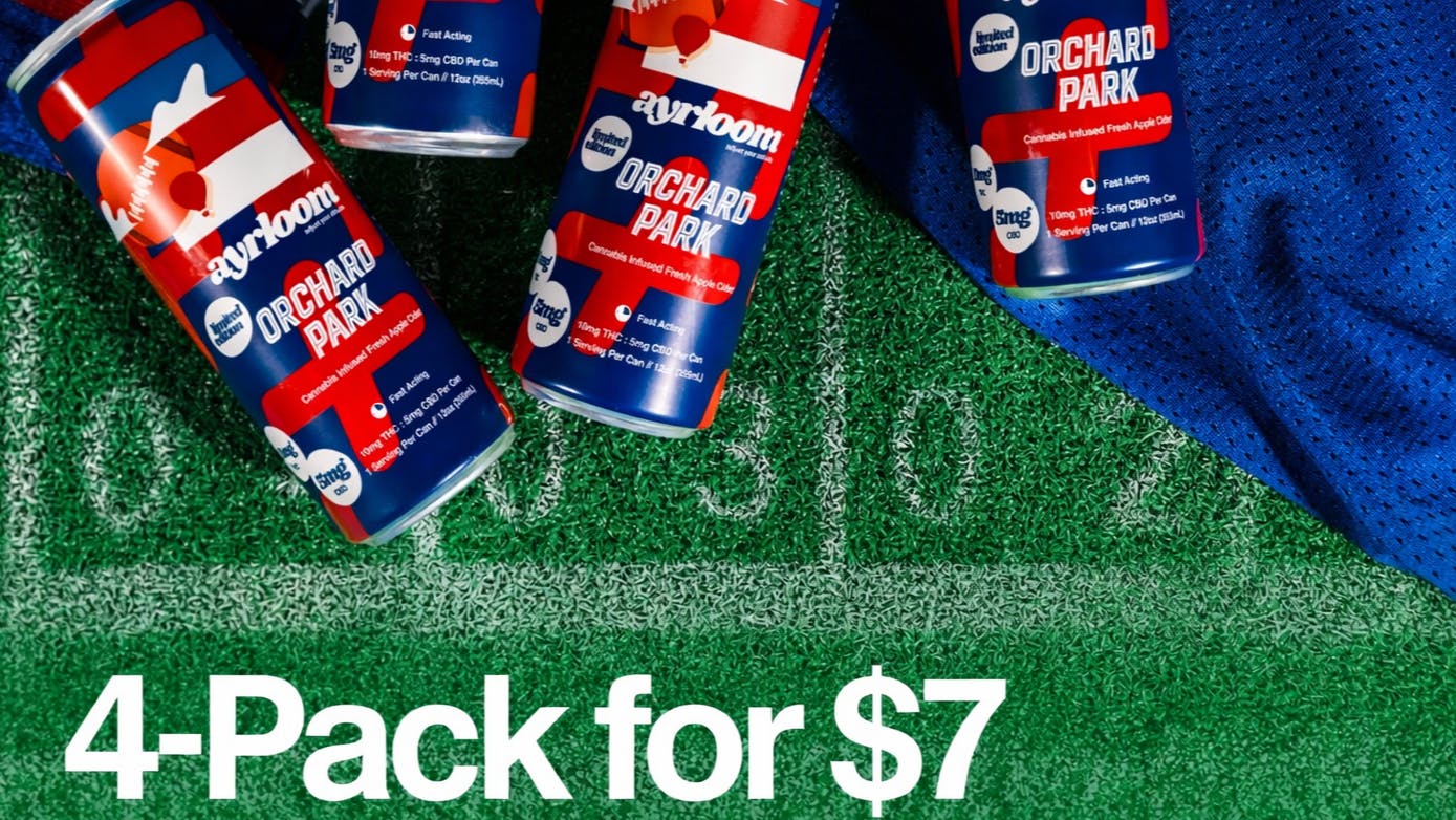 Rochesters Finest Cannabis Dispensary Buy 4 Ayrloom Orchard Park Beverages for $7