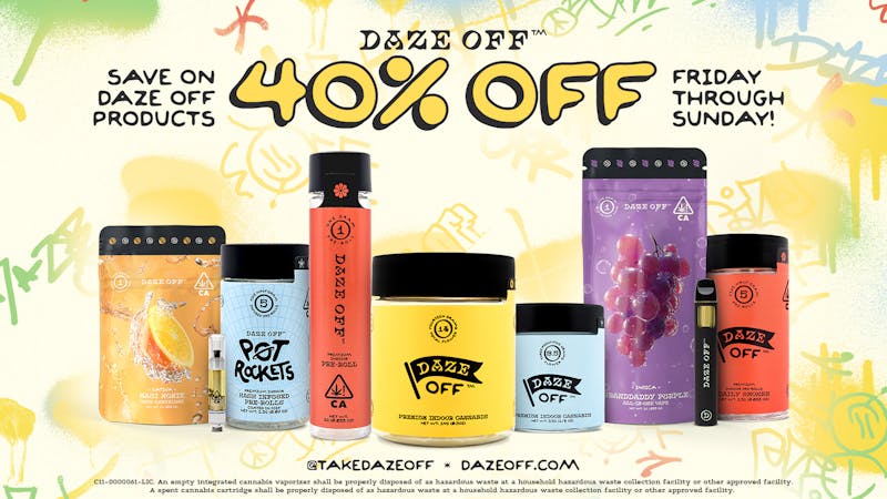 Off The Charts - Eagle Rock DAZE OFF 40% off Friday-Sun!