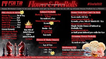 Full Tilt Cannabis Co - Miami $55 Jolli Roll OZ, $72 Mix&Match Jolli OZ