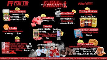 Full Tilt Cannabis Co - Miami $24 1000mg VYB Gummies, 3/$65