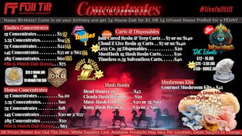 Full Tilt Cannabis Co - Miami $75 Tasties mix&match Ounce