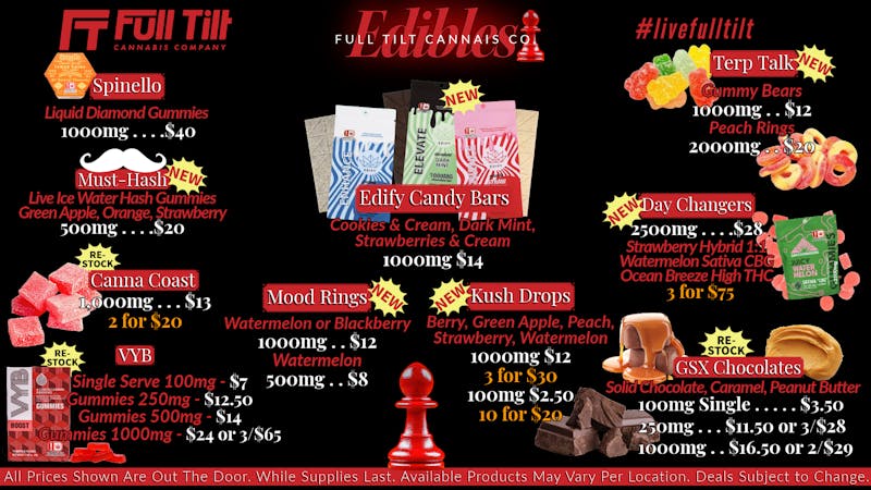 Full Tilt Cannabis Co - Miami ✨ALL NEW EDIBLES✨