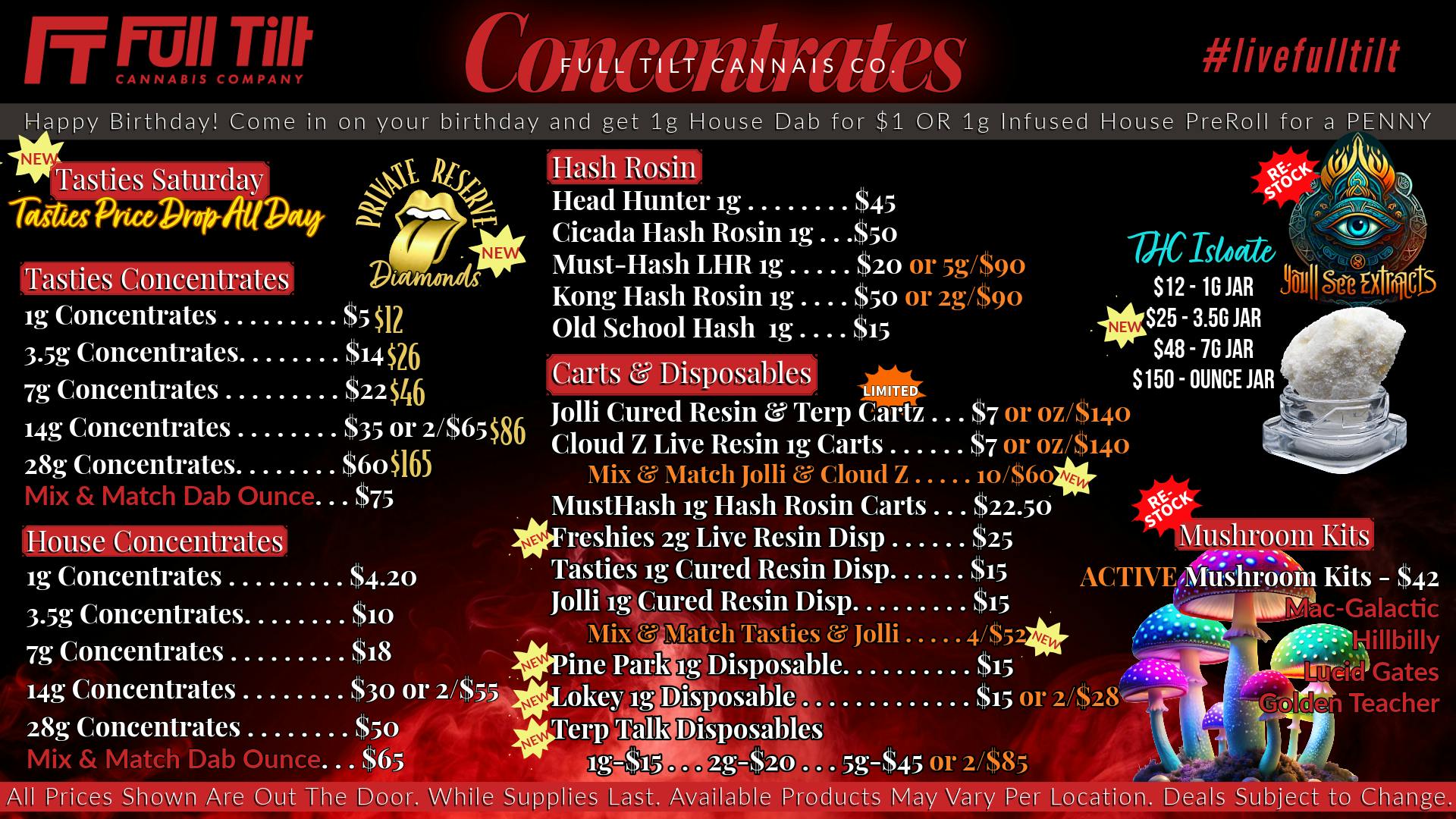 Full Tilt Cannabis Co - Miami $15 Tasties Disposables