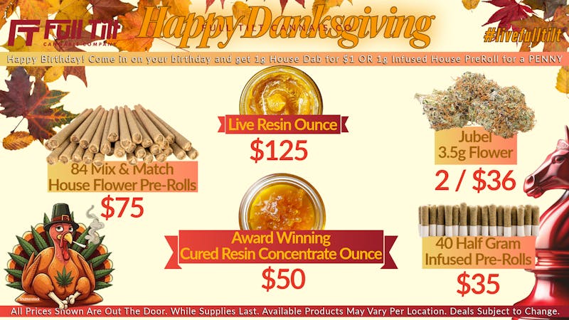 Full Tilt Cannabis Co - Miami $125 Live Resin Ounce