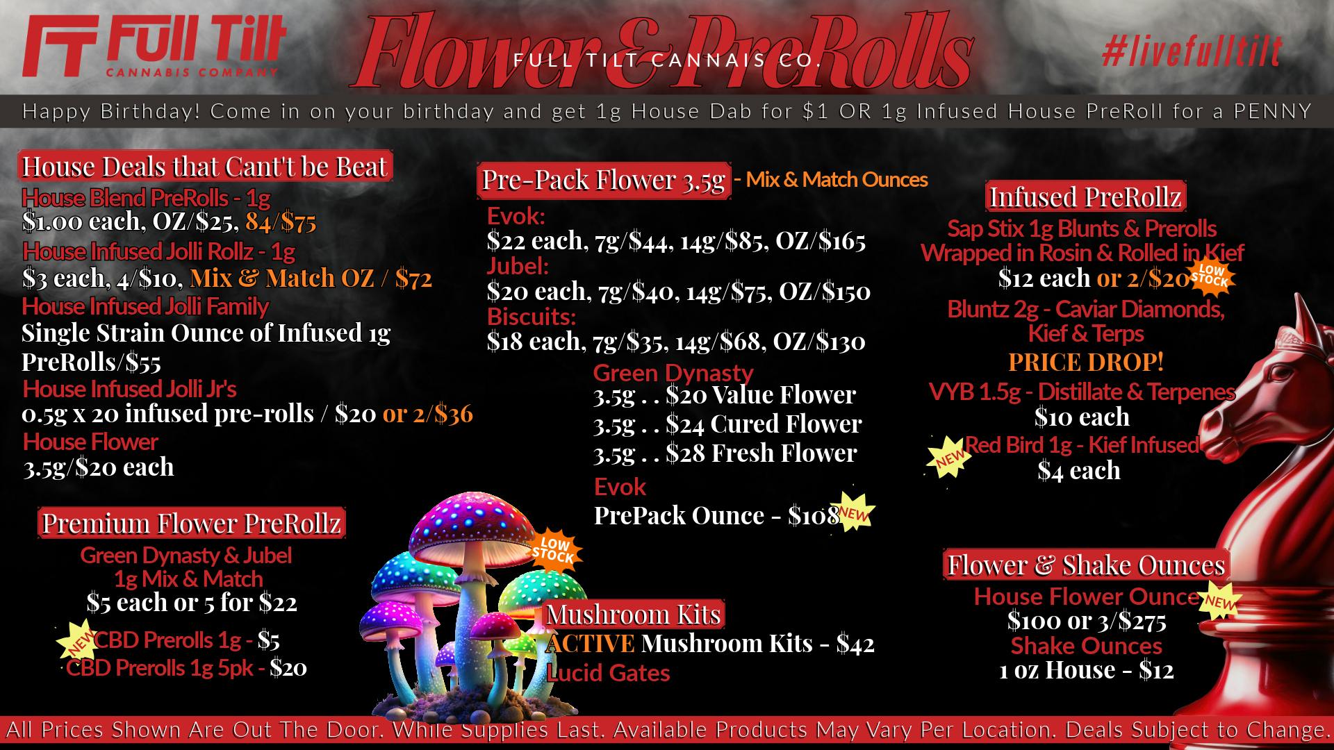 Full Tilt Cannabis Co - Miami $100 House Flower Ounce