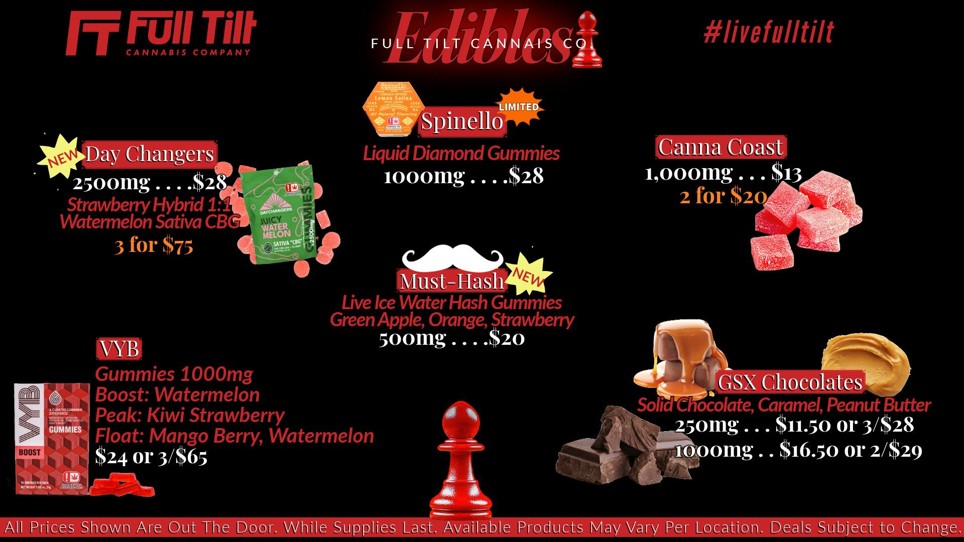 Full Tilt Cannabis Co - Miami $13 1000mg Canna Coast Gummies