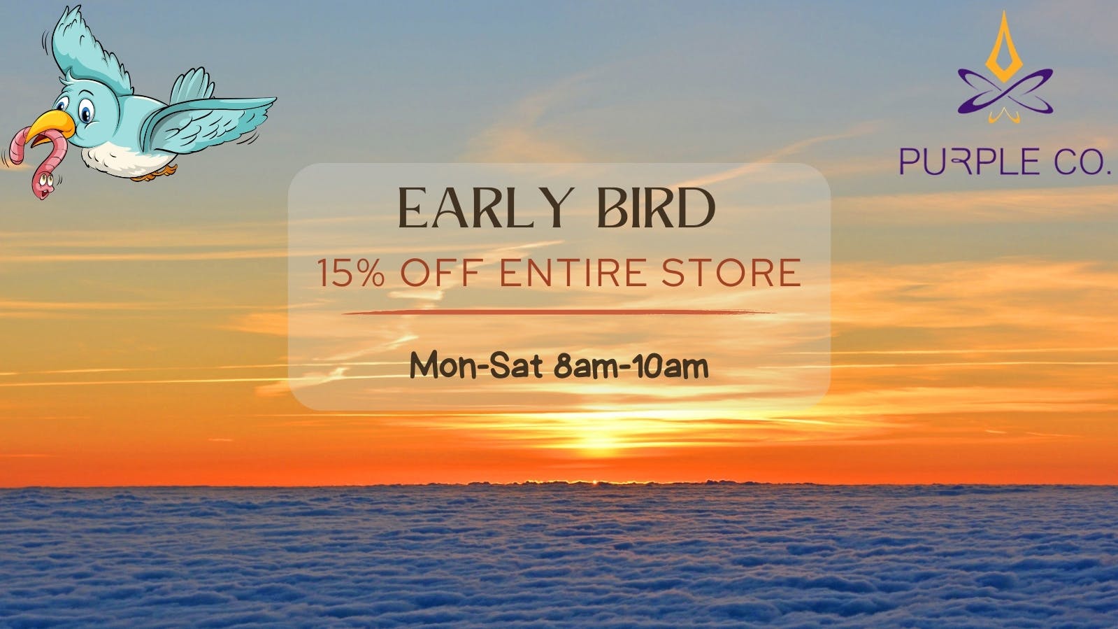 Purple Co Congress 15% OFF THE ENTIRE STORE FOR THE FIRST 2 HRS!!