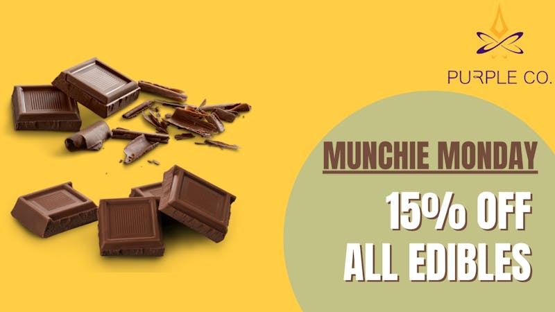 Purple Co Congress 15% OFF EDIBLES ALL DAY Mondays!!