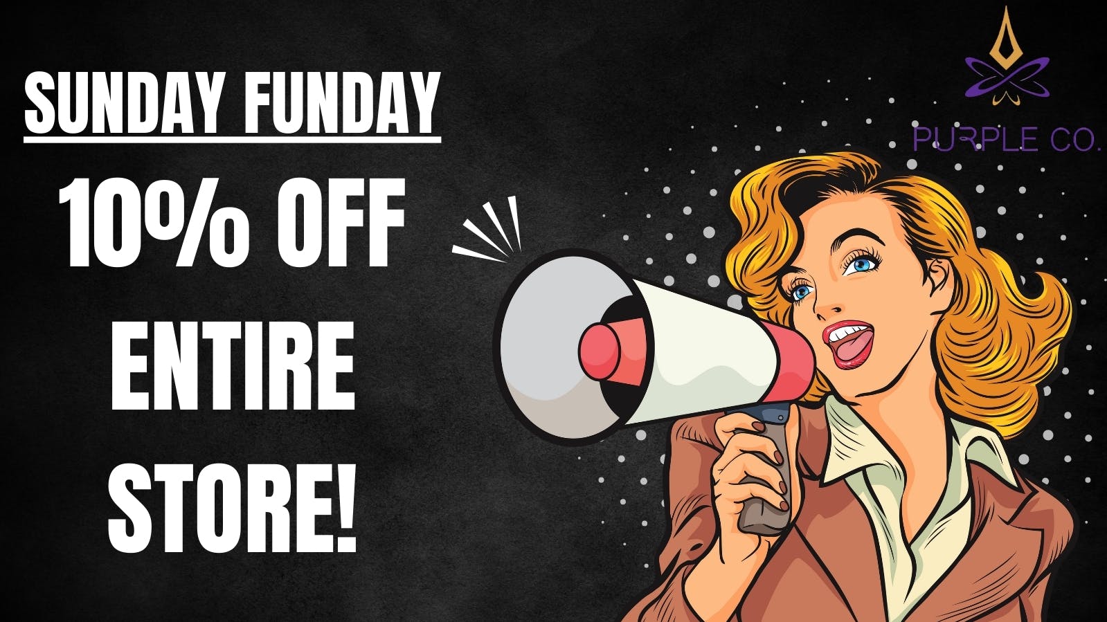 Purple Co Congress 10% OFF THE WHOLE STORE ALL DAY Sundays!