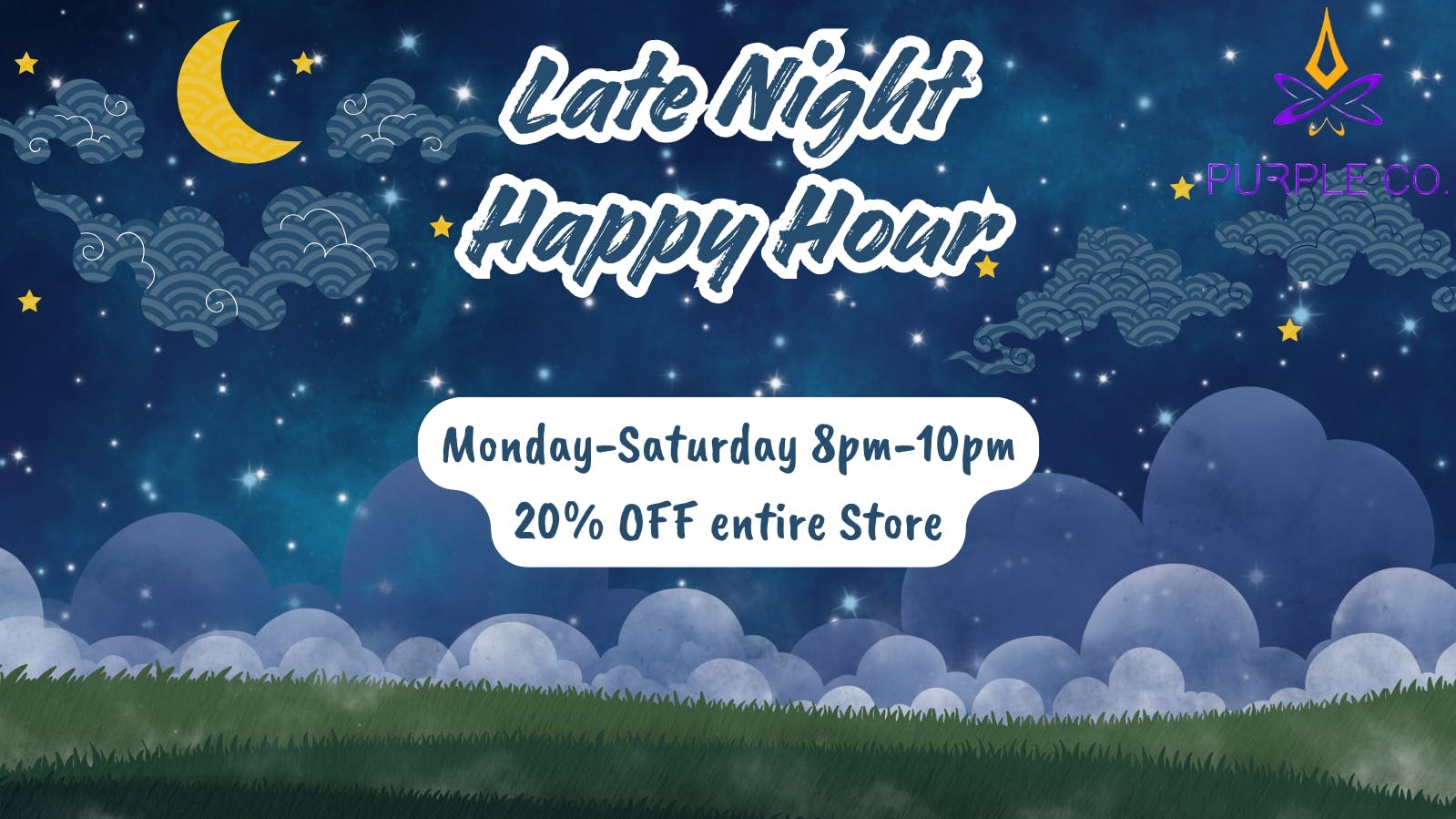 Purple Co Congress 20% OFF FROM 8PM TO 10PM!!