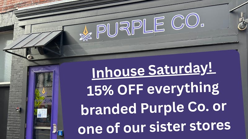 Purple Co Congress 15% OFF Purple Co. & Sister Store items Saturday!!