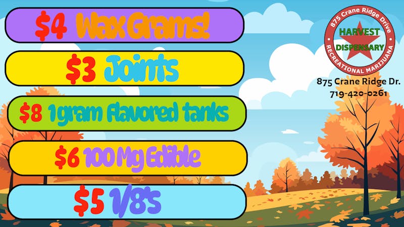 Harvest Dispensary November Deals!