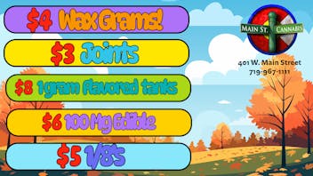 Main Street Cannabis November Deals!