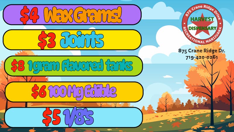 Harvest Dispensary November Deals!