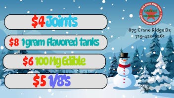 Harvest Dispensary December Deals!