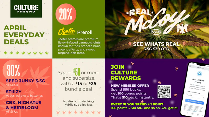 Culture Fresno - Bullard EVERYDAY DEALS!