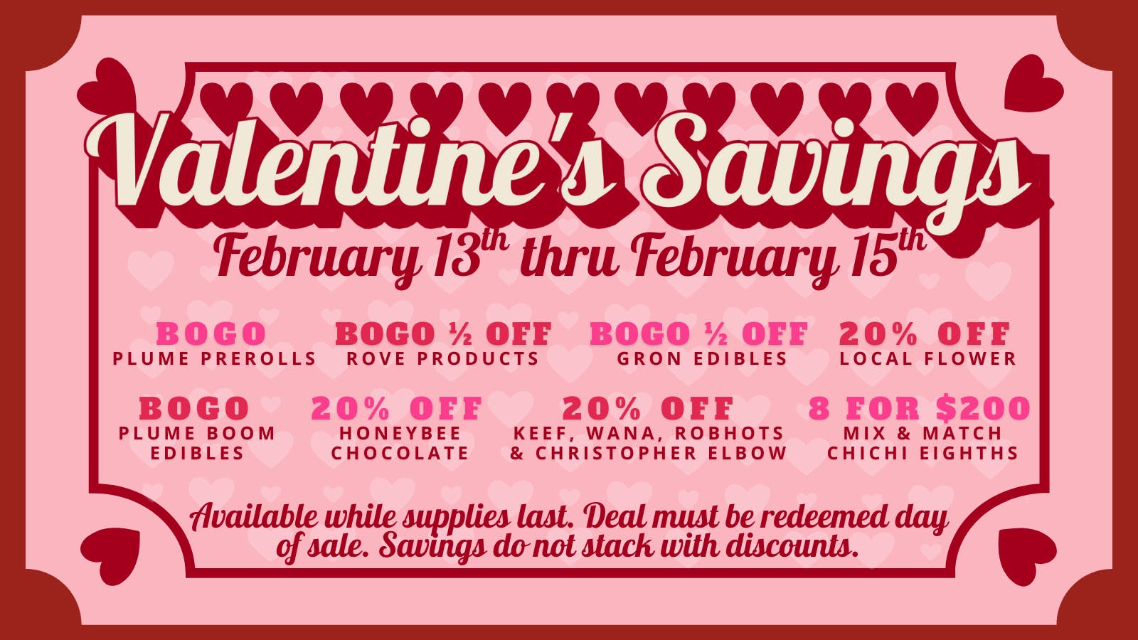 Riverside Wellness Valentine's Savings 2/13-2/15