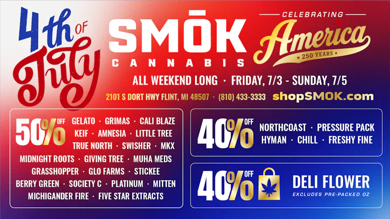 Smók Cannabis 60% OFF ALL JEETER PREROLLS ALL WEEKEND LONG