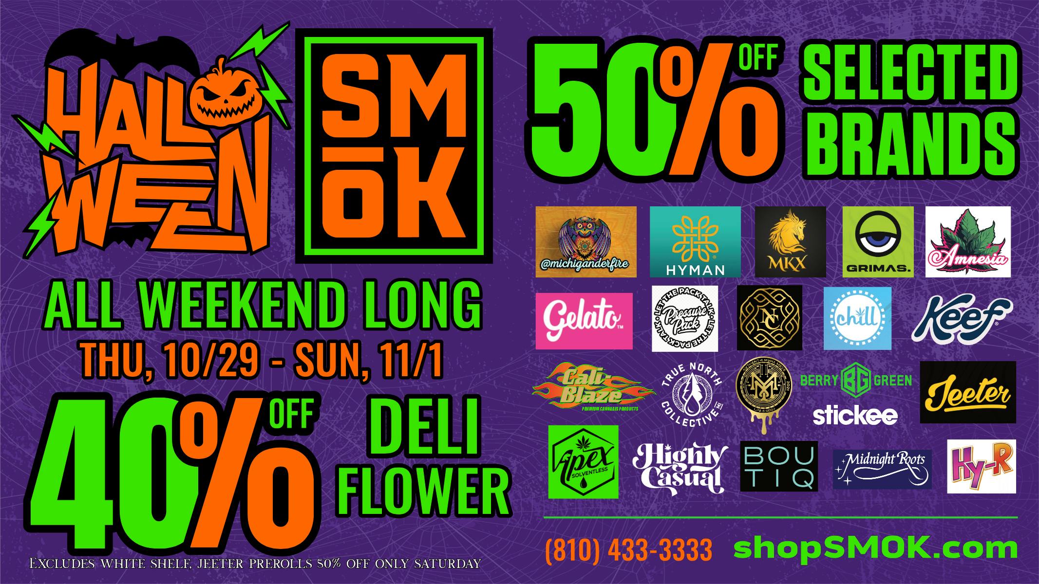 Smók Cannabis $2/$69 Prepacked Flower 14g ($49half)