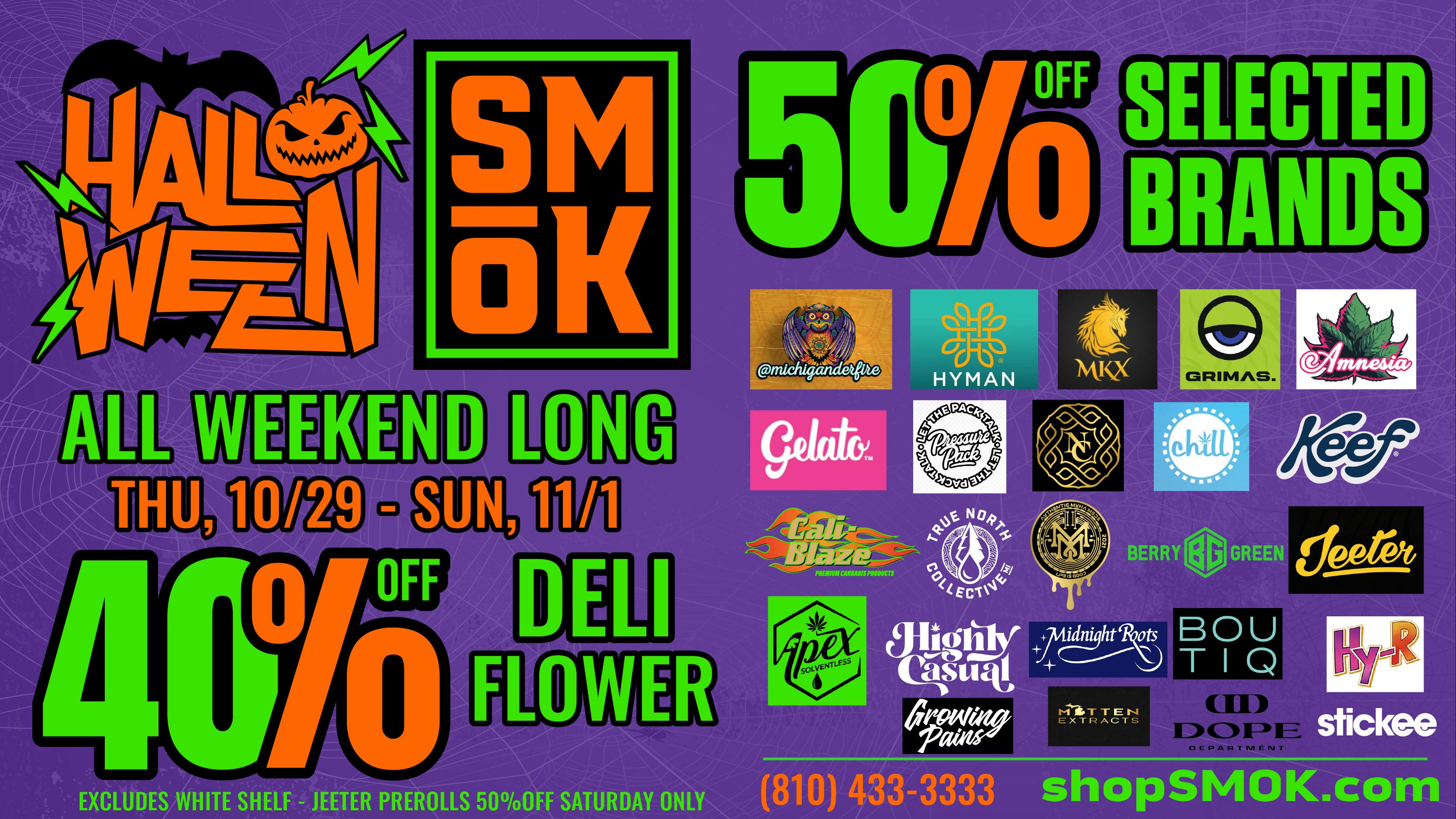 Smók Cannabis $2/$69 Prepacked Flower 14g ($49half)
