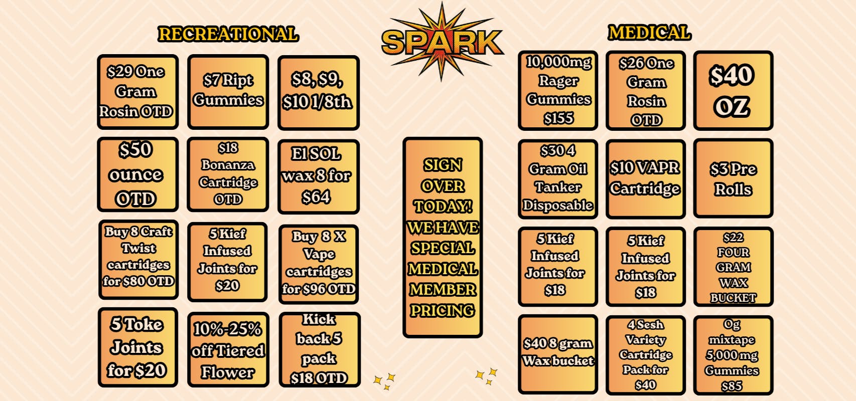 Spark Dispensary May Deals at Spark