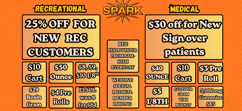 Spark Dispensary June Deals at Spark