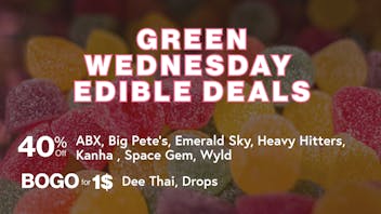 The Artist Tree Cannabis Dispensary and Weed Delivery Laguna Beach GREEN WEDNESDAY EDIBLE DEALS!!