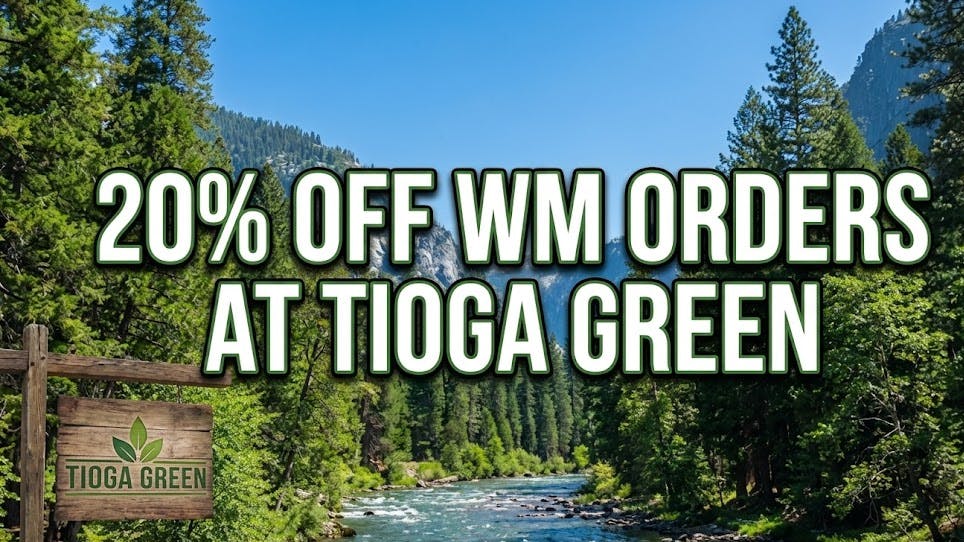 Tioga Green 20% OFF!!! WM ORDERS AT TIOGA GREEN!!